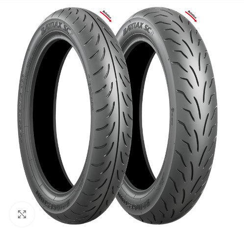 Pneu arrière 140/70-14 68S Bridgestone Battlax SC - Pièce scooter