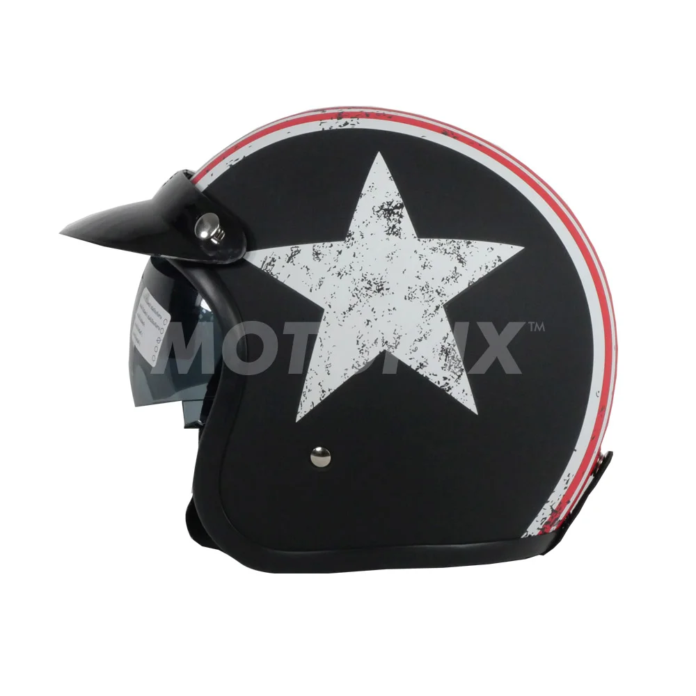 Rider หมวกกันน็อคเปิดหน้า Vintage Star Dust