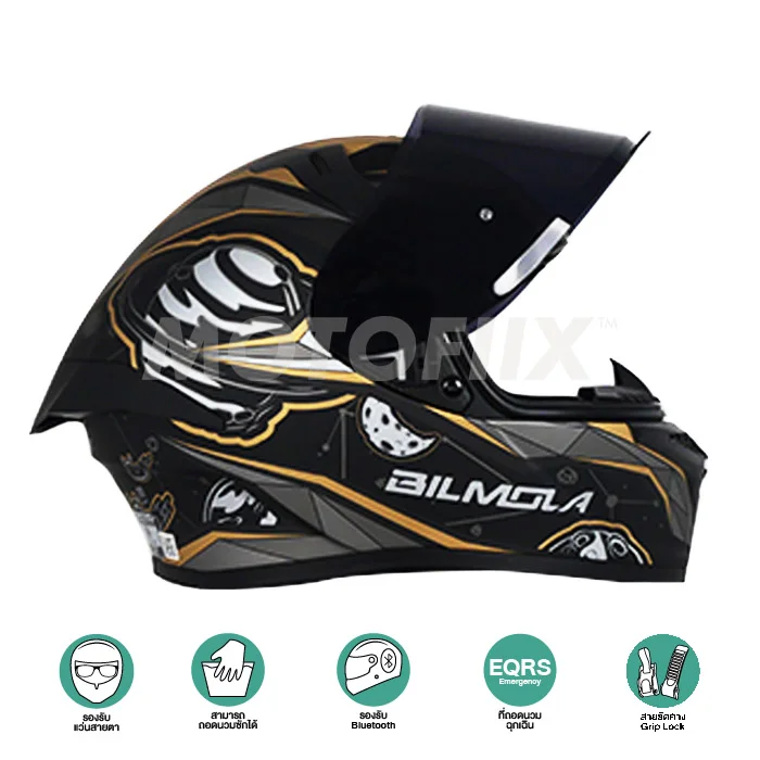 Bilmola หมวกกันน็อคเต็มใบ Rapid RS Explore Matte Black