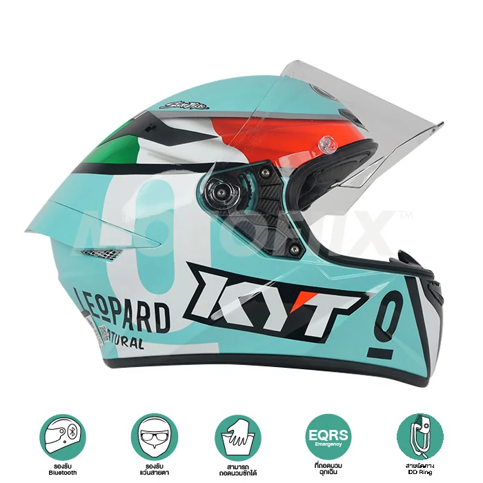 KYT หมวกกันน็อคเต็มใบ TT Course Dalla Porta Leopard Racing Replica