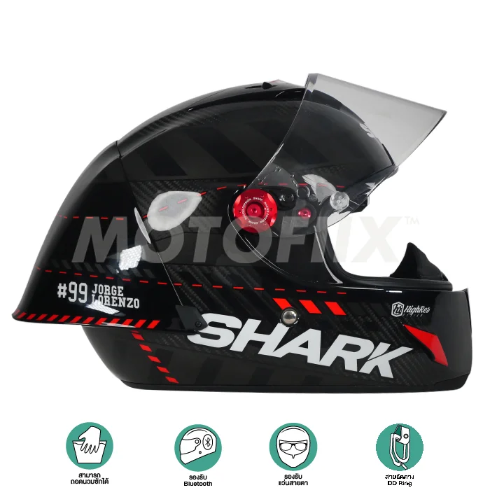 Shark หมวกกันน็อคเต็มใบ Race-R Pro GP Lorenzo Winter Test 99